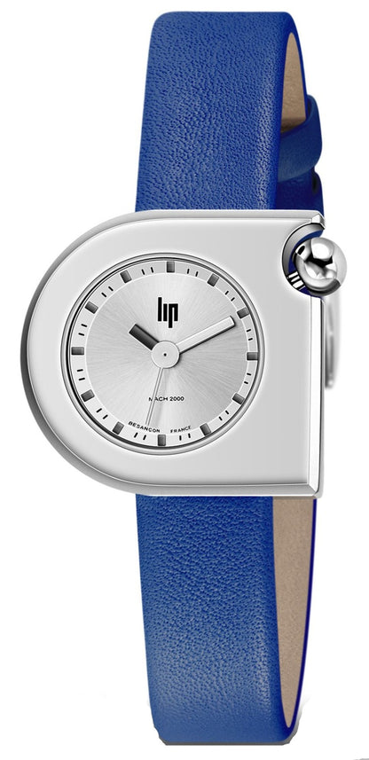 LIP 671195 Mach 2000 Mini Blue Leather Strap