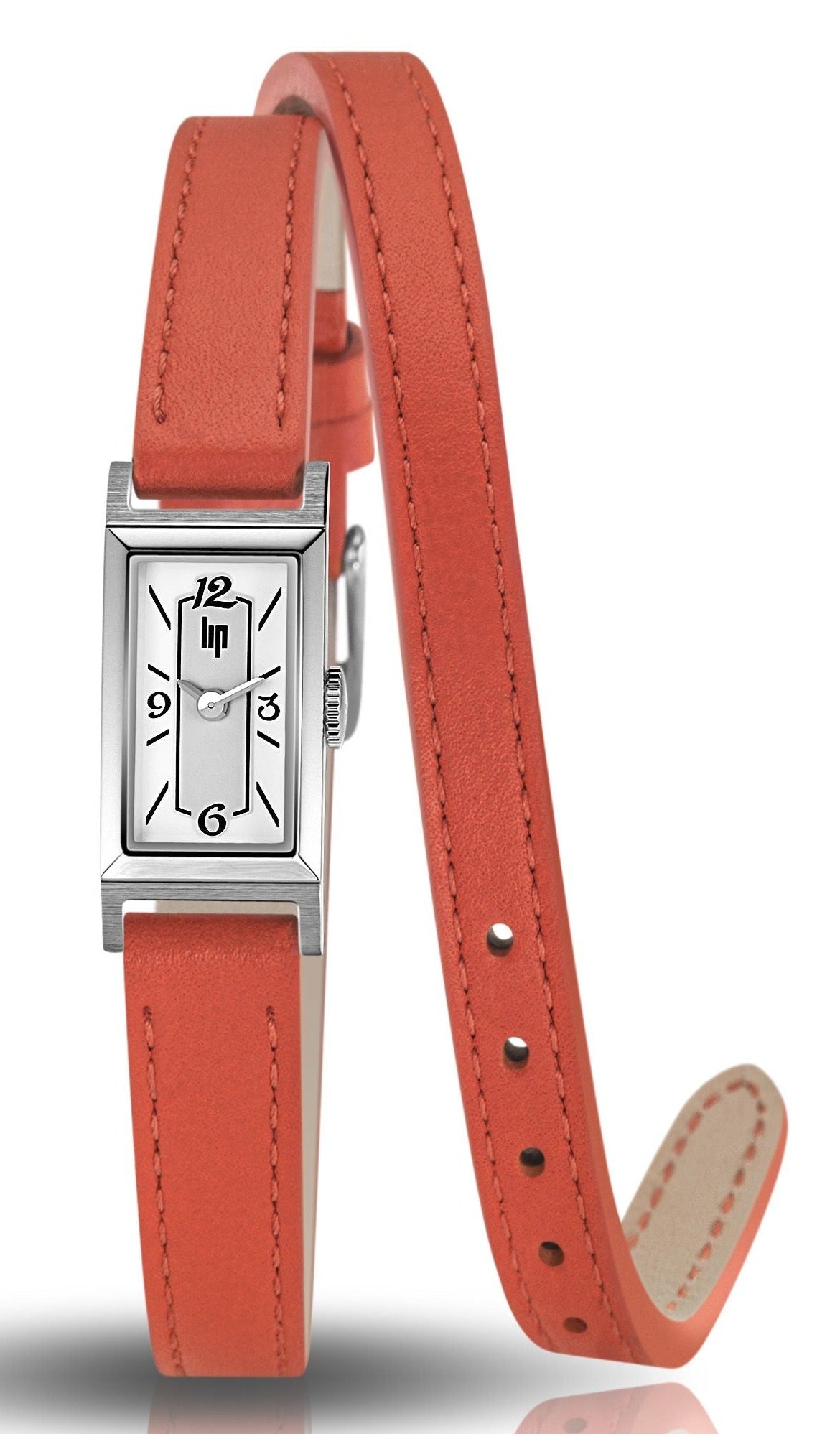 LIP 671209 Churchill T13 Orange Leather Strap