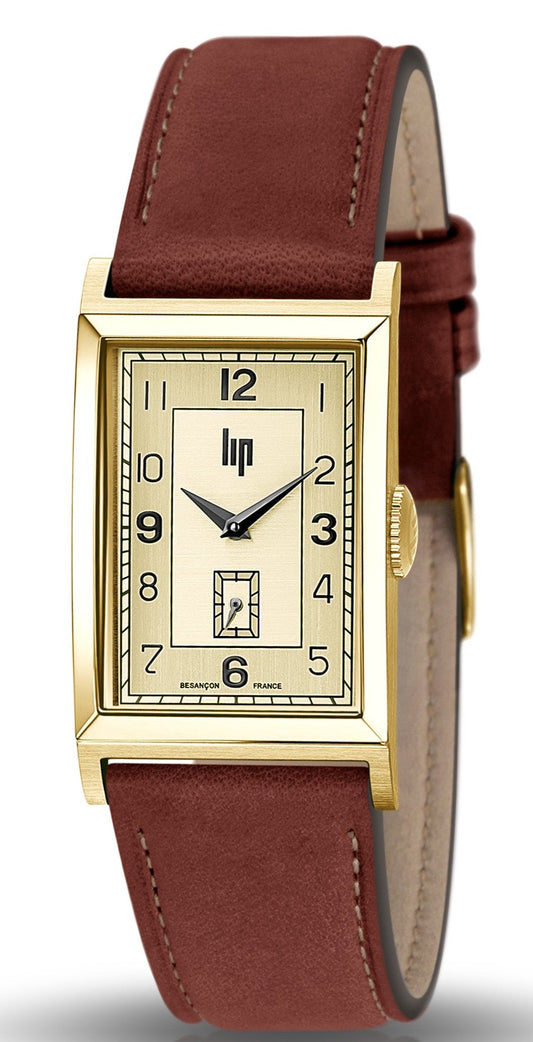 LIP 671277 Churchill T24 Brown Leather Strap