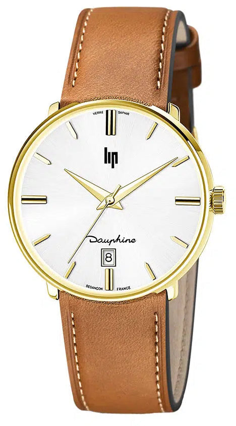 LIP 671428 Dauphine Brown Leather Strap