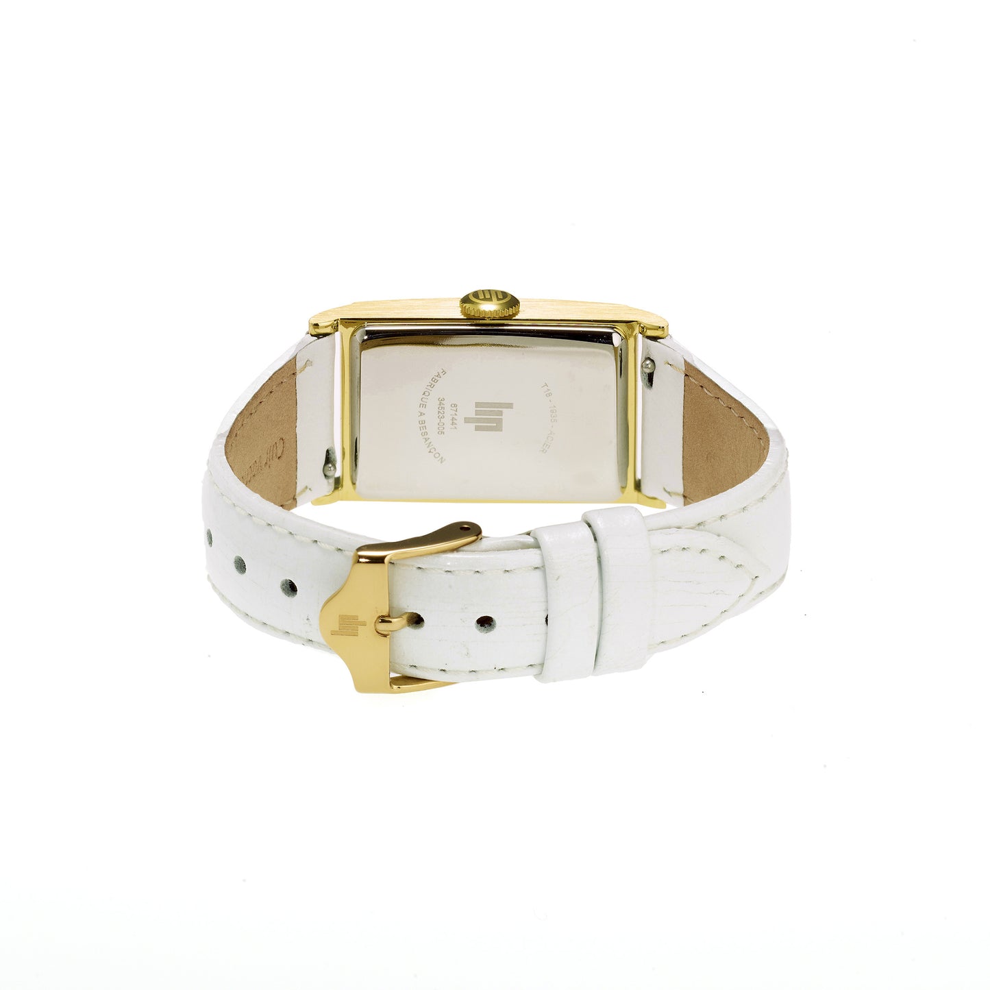 LIP 671441 Churchill T18 White Leather Strap