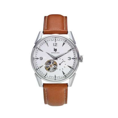 LIP 671558 Himalaya Coeur Automatic Brown Leather Strap