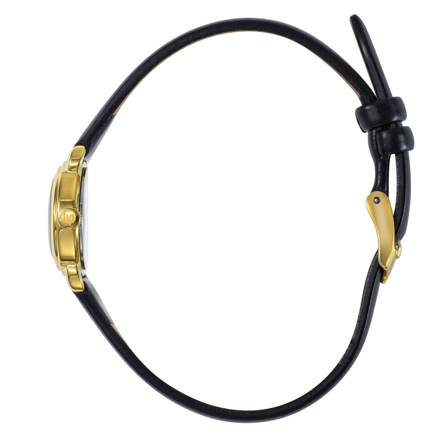 LIP 671618 Lip Herriette Black Leather Strap