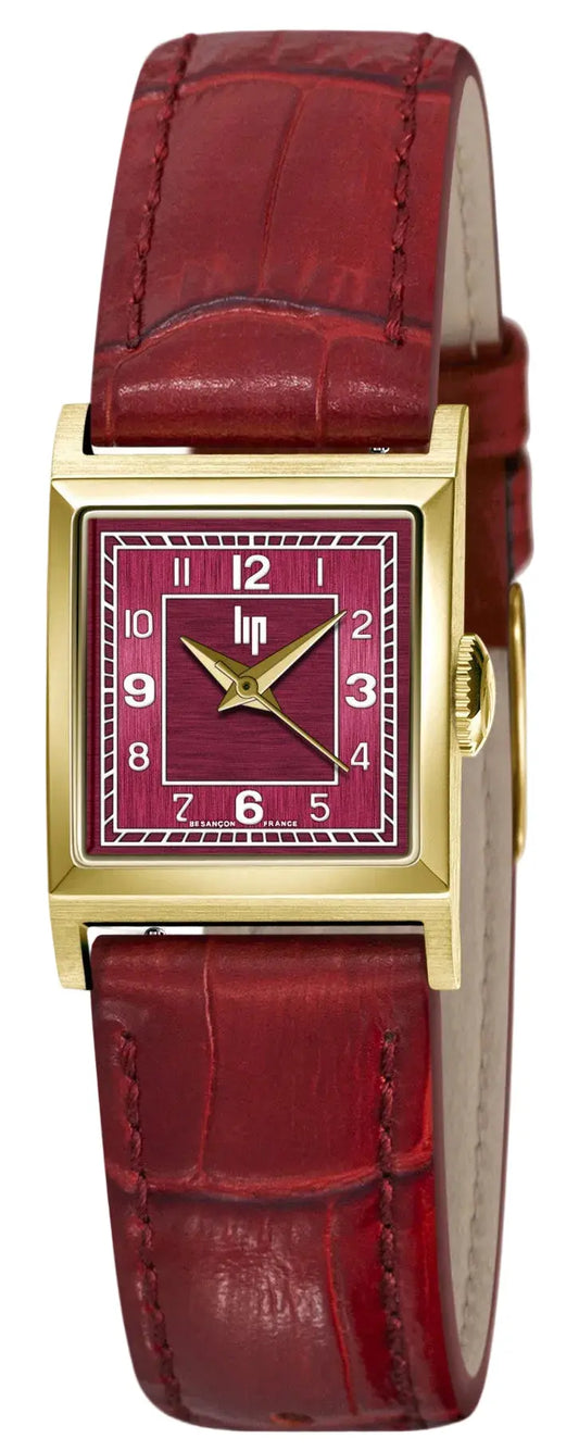 LIP 671622 Lip Churchill C18 Red Leather Strap