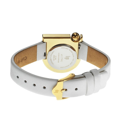 LIP 671662 Mach 2000 Mini White Leather Strap