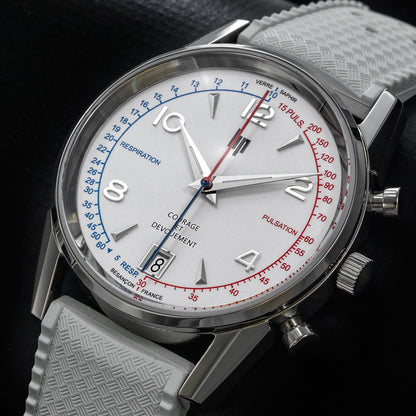 LIP 671707 Courage White Rubber Strap