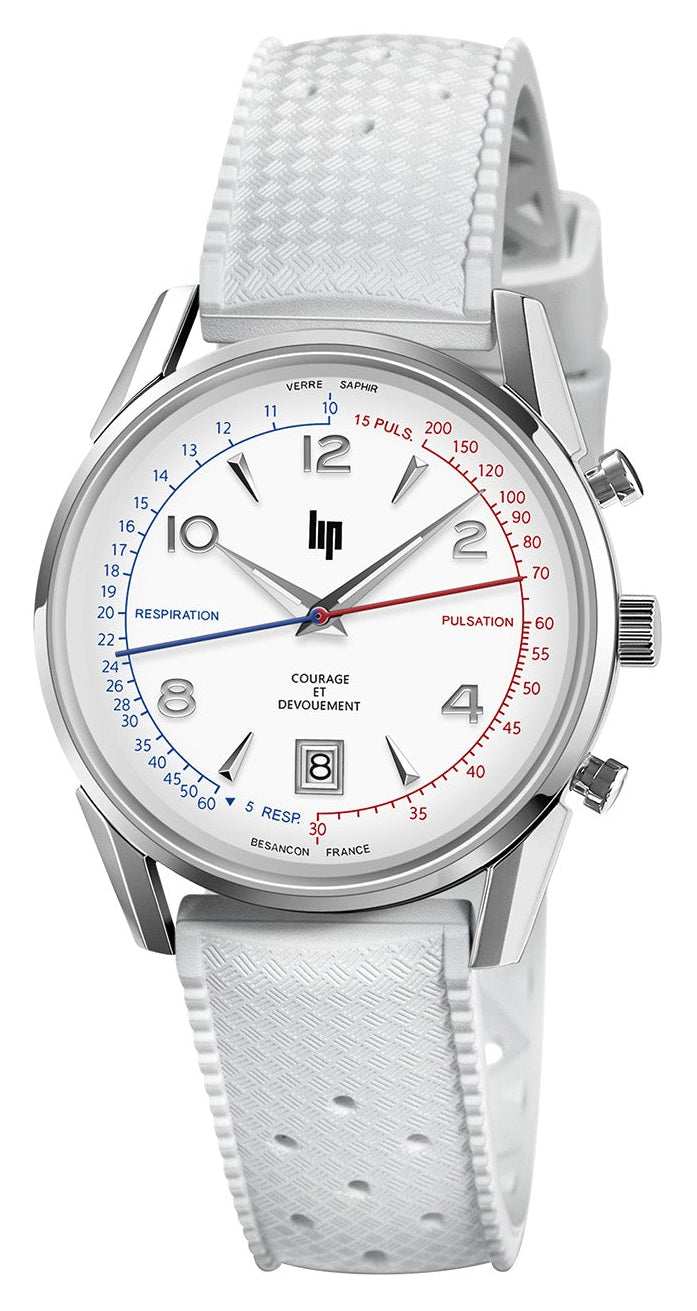 LIP 671707 Courage White Rubber Strap