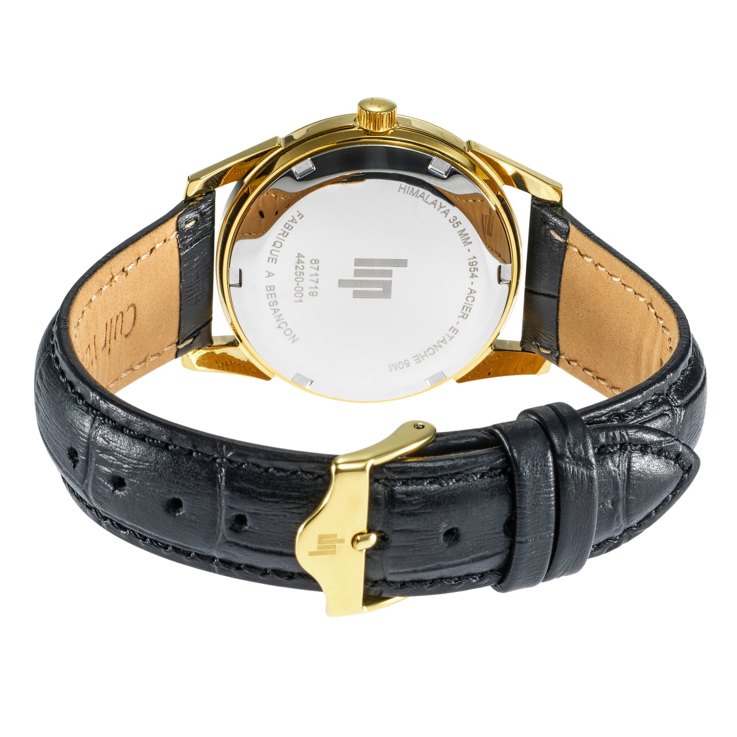 LIP 671719 Himalaya Black Leather Strap