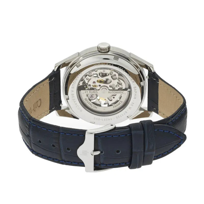 LIP 671725 Himalaya Automatic Blue Leather Strap