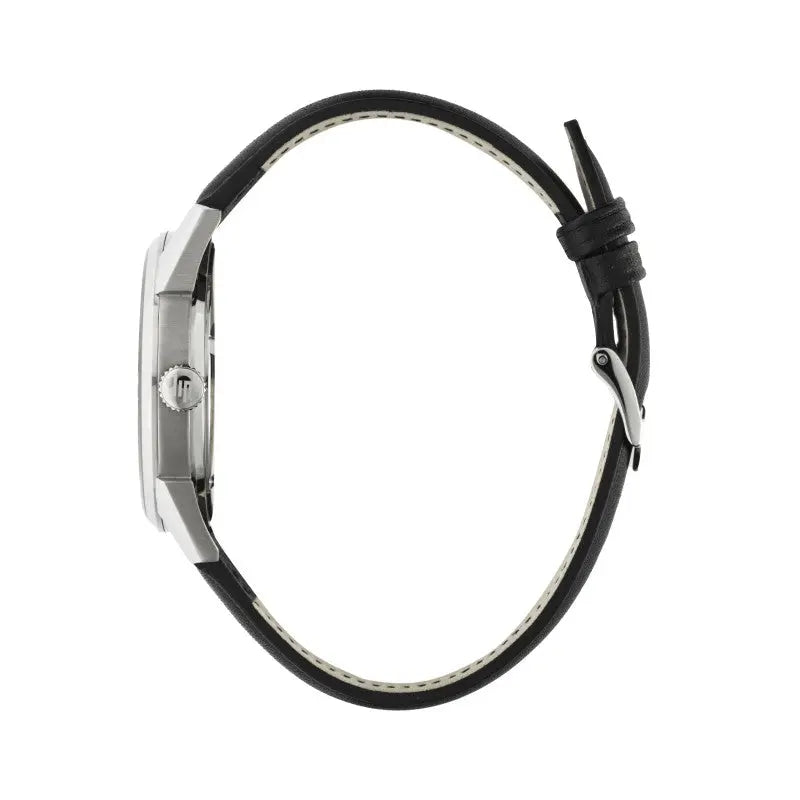 LIP 671726 Himalaya Automatic Black Leather Strap