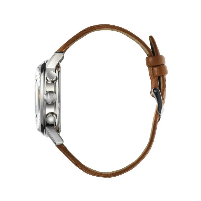 LIP 671826 Rallye Meca Chronograph Brown Leather Strap