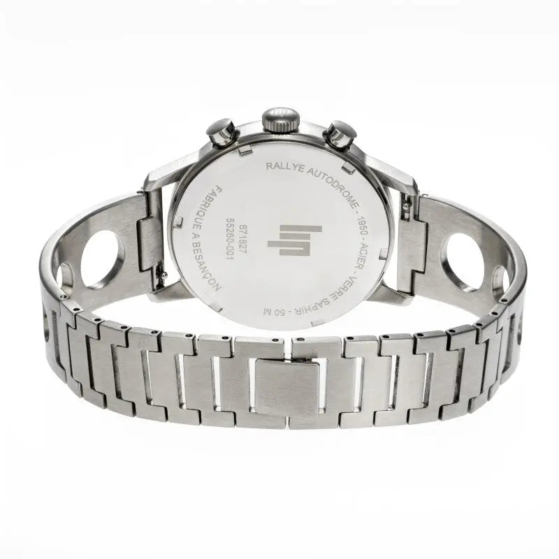 LIP 671827 Rallye Meca Chronograph Stainless Steel Bracelet