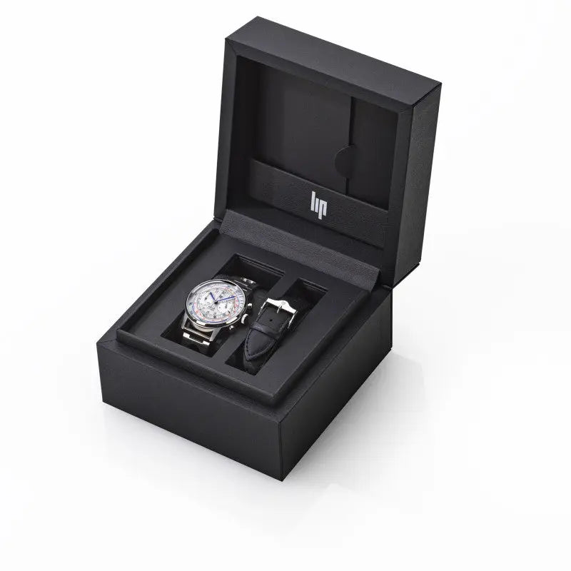 LIP 671827 Rallye Meca Chronograph Stainless Steel Bracelet