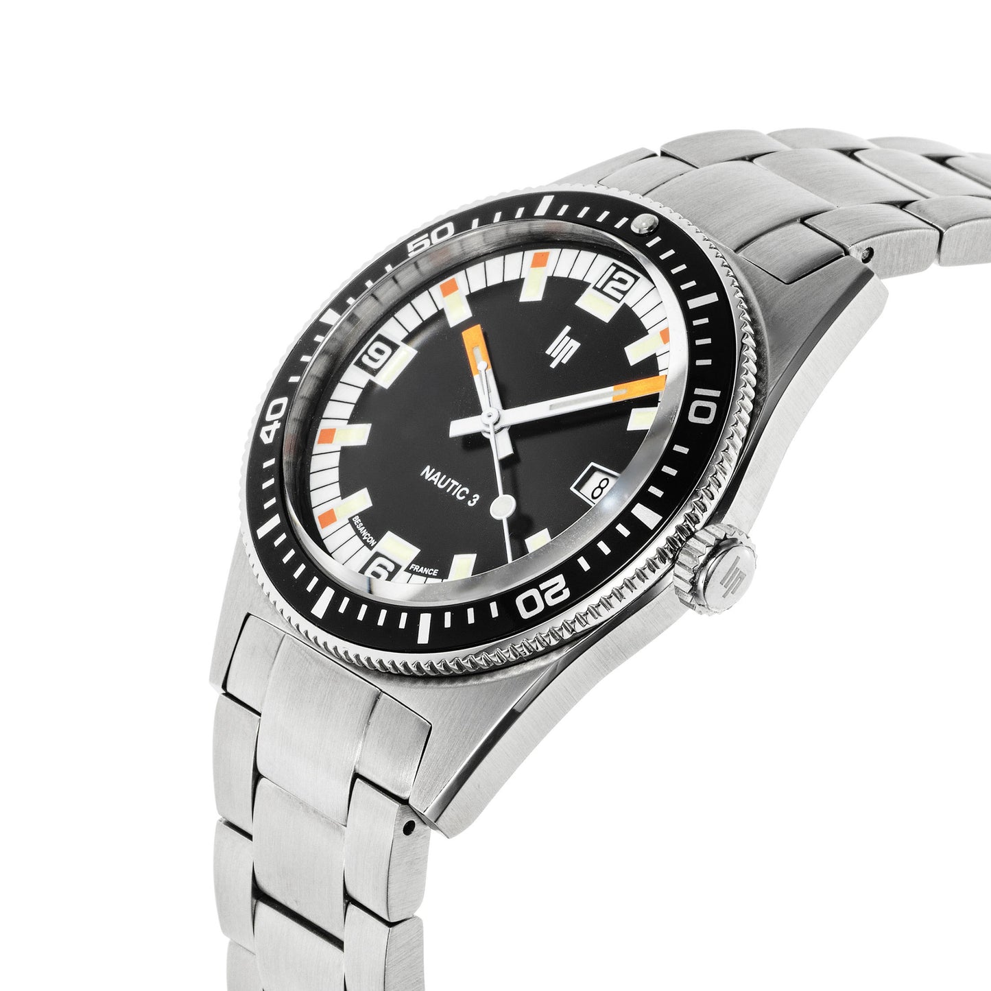 LIP 671852 Lip Nautic 3 Automatic Stainless Steel Bracelet