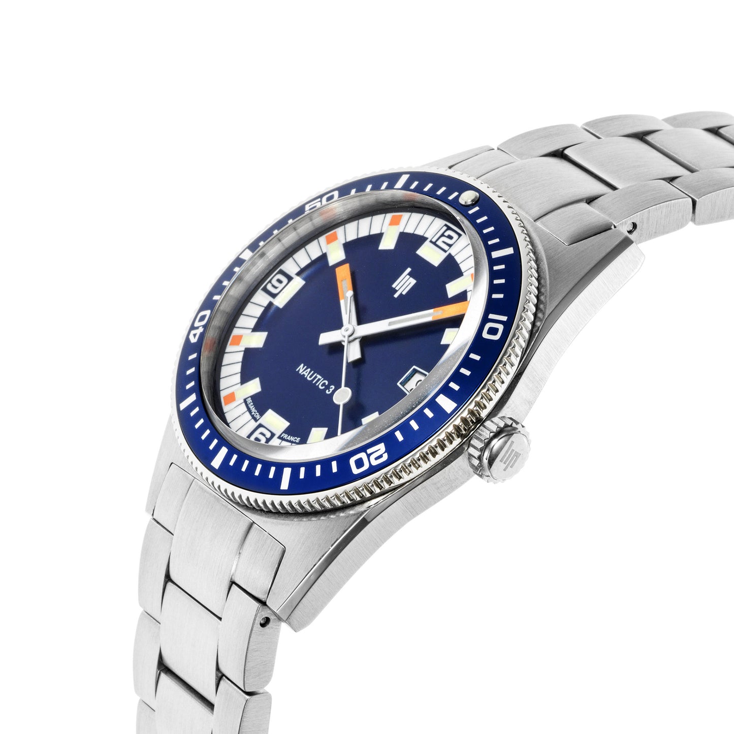 LIP 671853 Nautic 3 Automatic Stainless Steel Bracelet