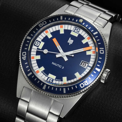 LIP 671853 Nautic 3 Automatic Stainless Steel Bracelet