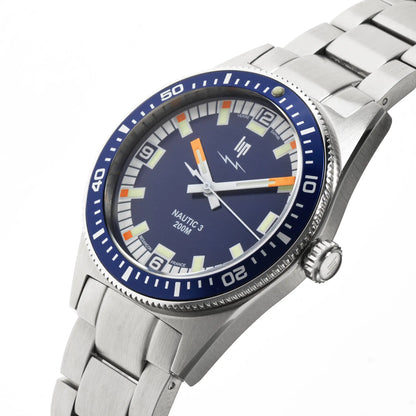 LIP 671862 Nautic 3 Stainless Steel Bracelet