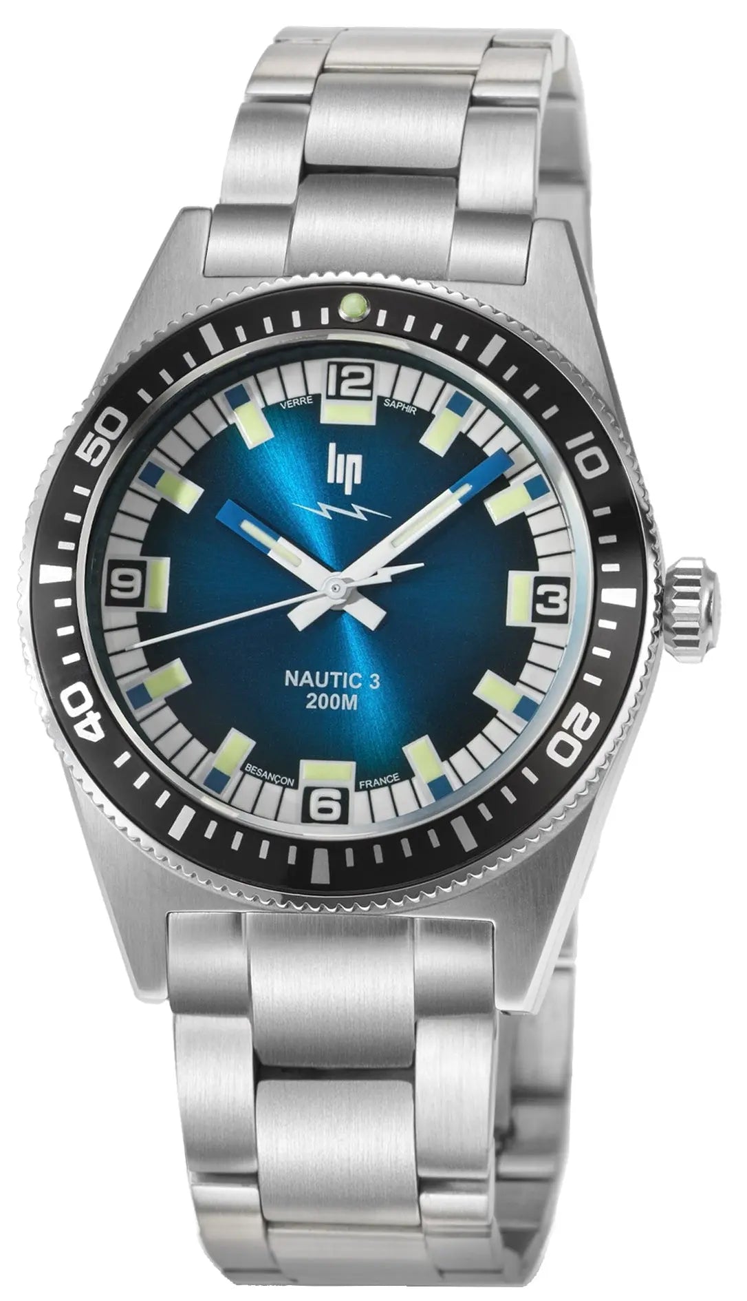 LIP 671863 Nautic 3 Stainless Steel Bracelet
