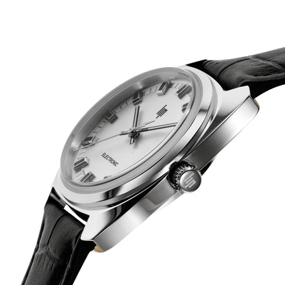 LIP 671877 General De Gaulle Black Leather Strap