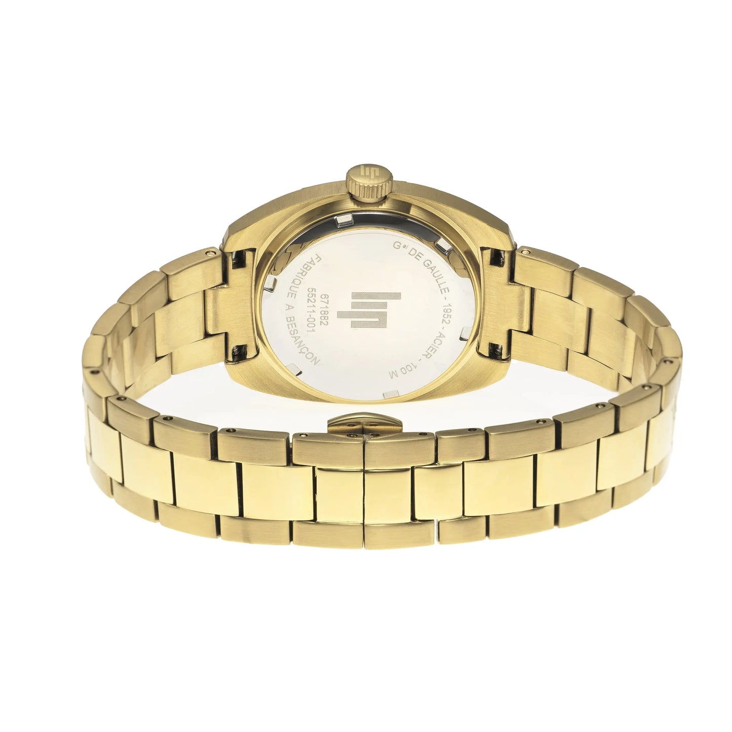 LIP 671882 General De Gaulle Gold Stainless Steel Bracelet