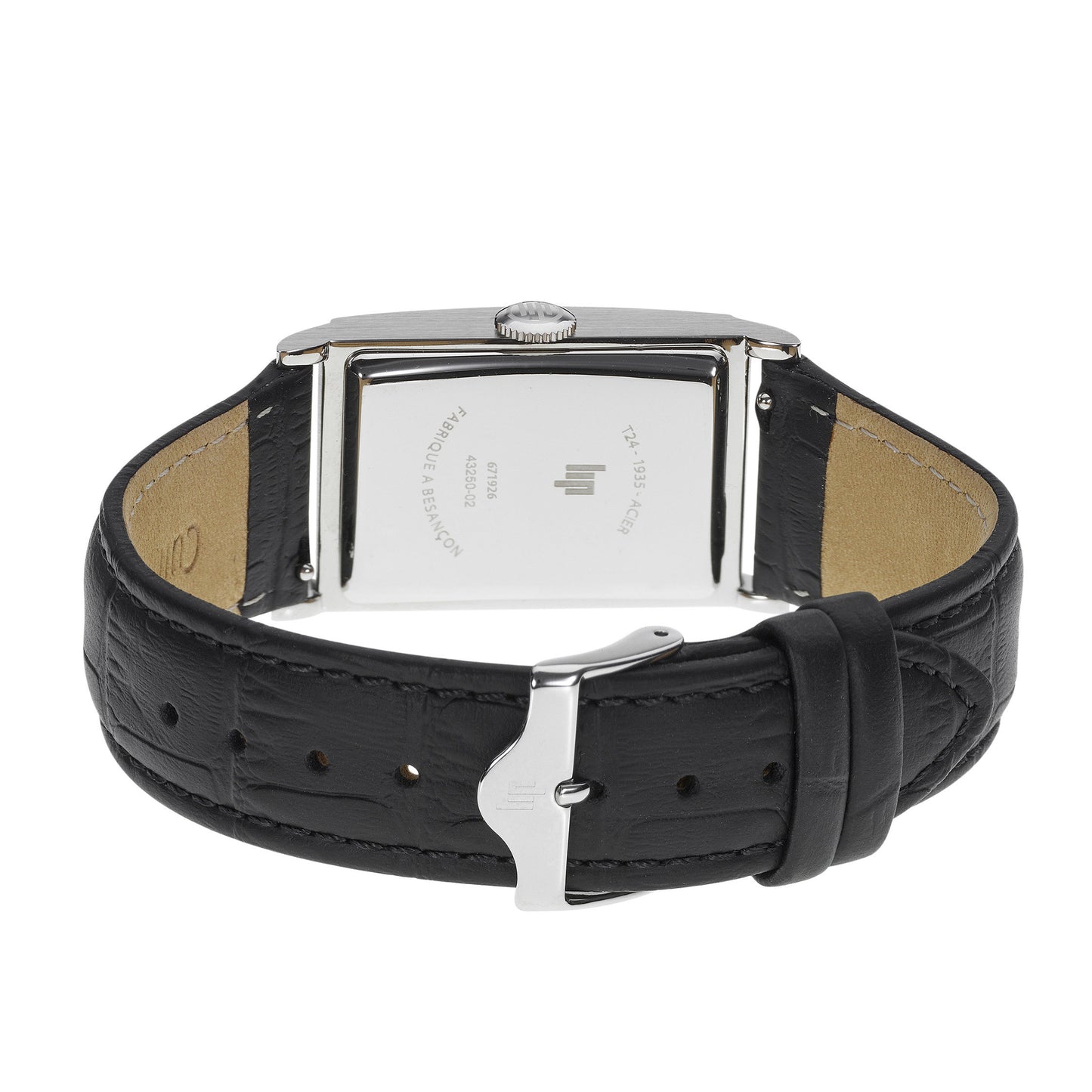 LIP 671926 Churchill T24 Black Leather Strap