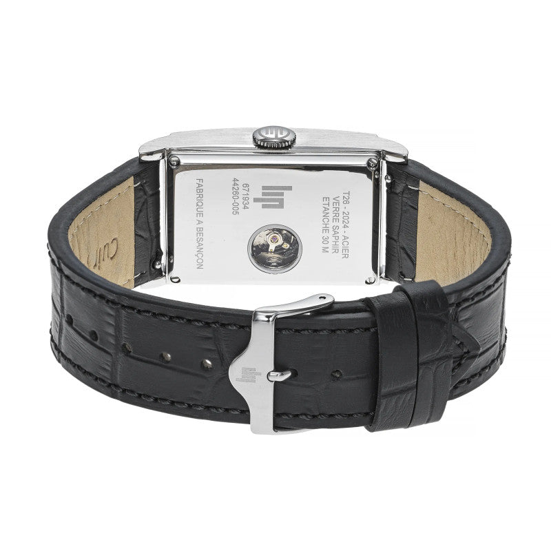 LIP 671934 Churchill T26 Automatic Black Leather Strap