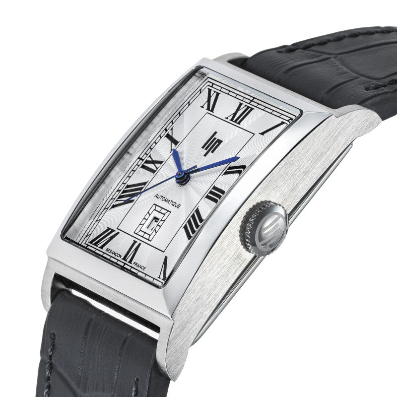 LIP 671934 Churchill T26 Automatic Black Leather Strap