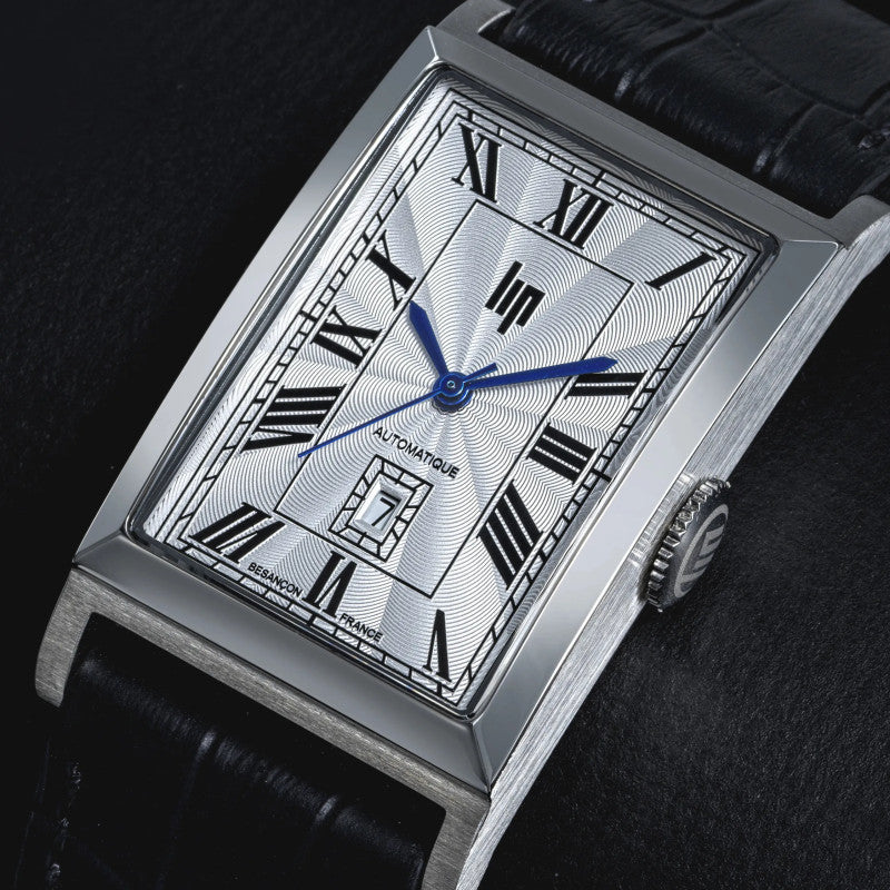LIP 671934 Churchill T26 Automatic Black Leather Strap