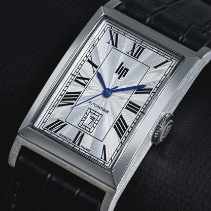 LIP 671934 Churchill T26 Automatic Black Leather Strap