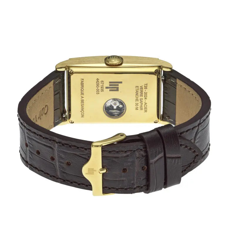 LIP 671935 Churchill T26 Automatic Brown Leather Strap