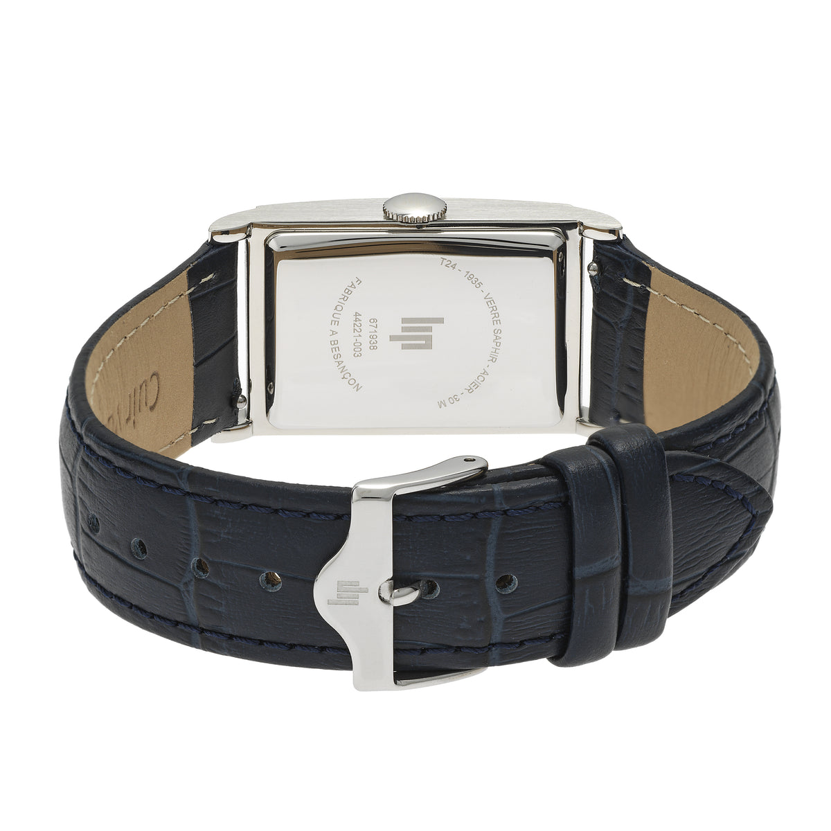 LIP 671938 Churchill T24 Blue Leather Strap