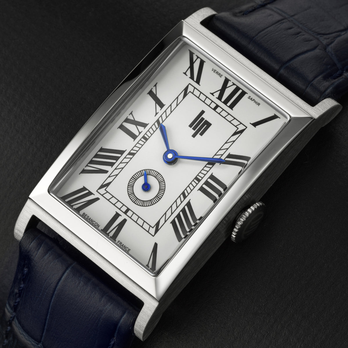 LIP 671938 Churchill T24 Blue Leather Strap