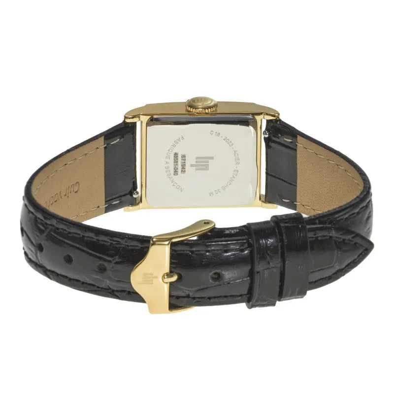 LIP 671942 Lip Churchill C18 Black Leather Strap