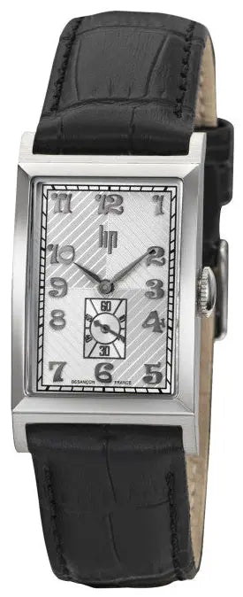 LIP 671944 Churchill T24 Black Leather Strap