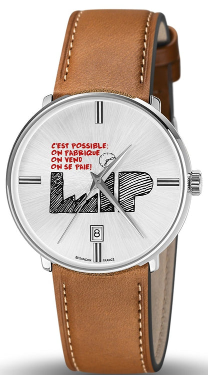 LIP 671950 Lip C'est Possible Brown Leather Strap