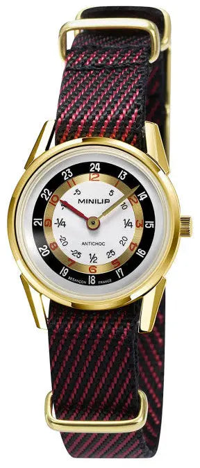 LIP 671970 Minilip Black-Red Nylon Strap