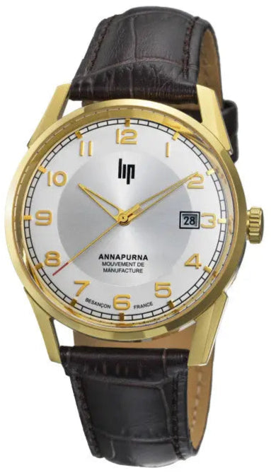 LIP 676012 Annapurna Automatic Brown Leather Strap