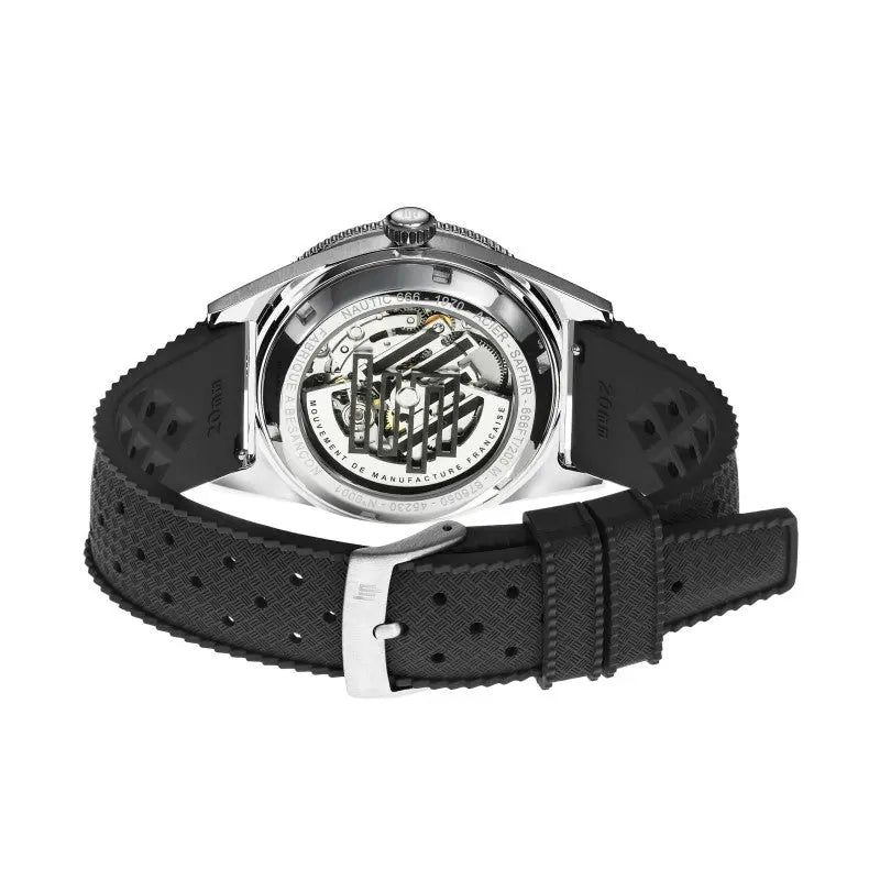 LIP 676050 Nautic 666 Automatic Black Rubber Strap
