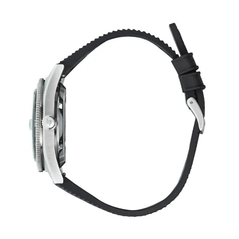 LIP 676050 Nautic 666 Automatic Black Rubber Strap