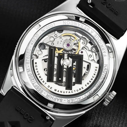 LIP 676050 Nautic 666 Automatic Black Rubber Strap