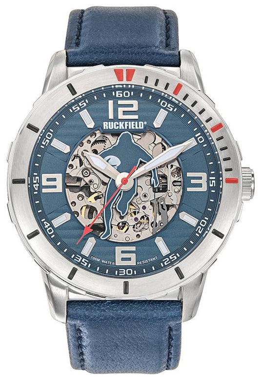 Ruckfield 685186 Automatic Blue Leather Strap