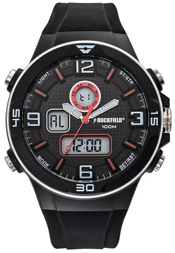 Ruckfield 685204 Anadigi Black Rubber Strap