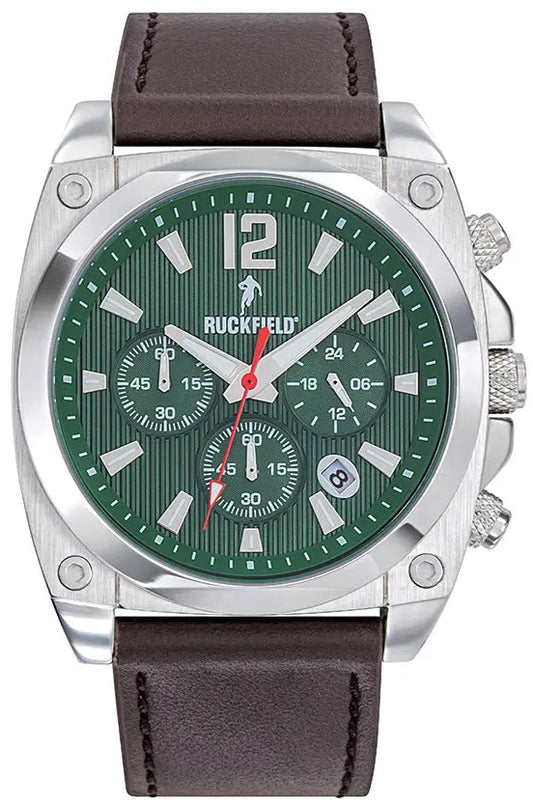 Ruckfield 685225 Chronograph Brown Leather Strap