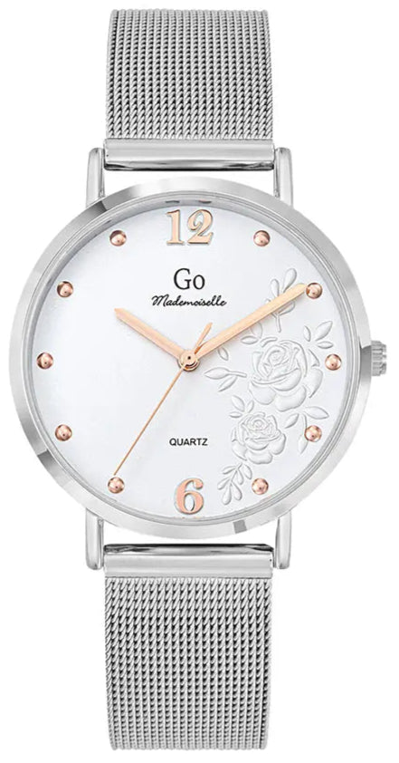 GO Girl Only 695548 Silver Stainless Steel Mesh Bracelet