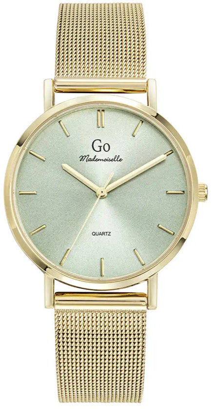 GO Girl Only 695622 Gold Stainless Steel Mesh Bracelet