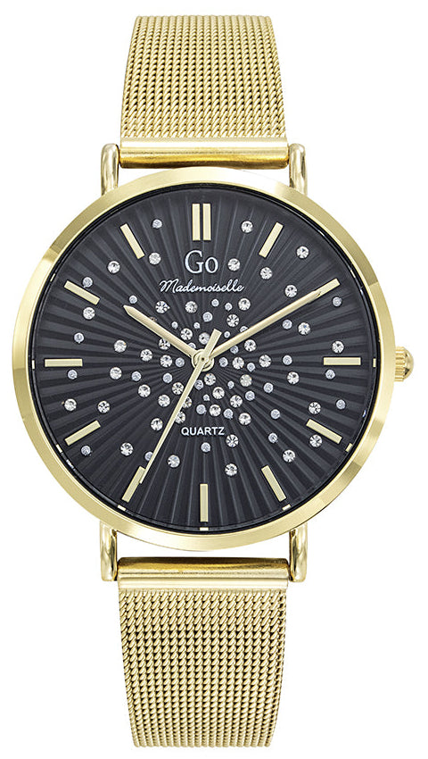 GO Girl Only 695640 Gold Stainless Steel Mesh Bracelet
