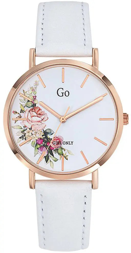 GO Girl Only 699257 White Leather Strap