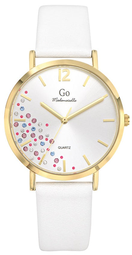 GO Girl Only 699448 White Leather Strap