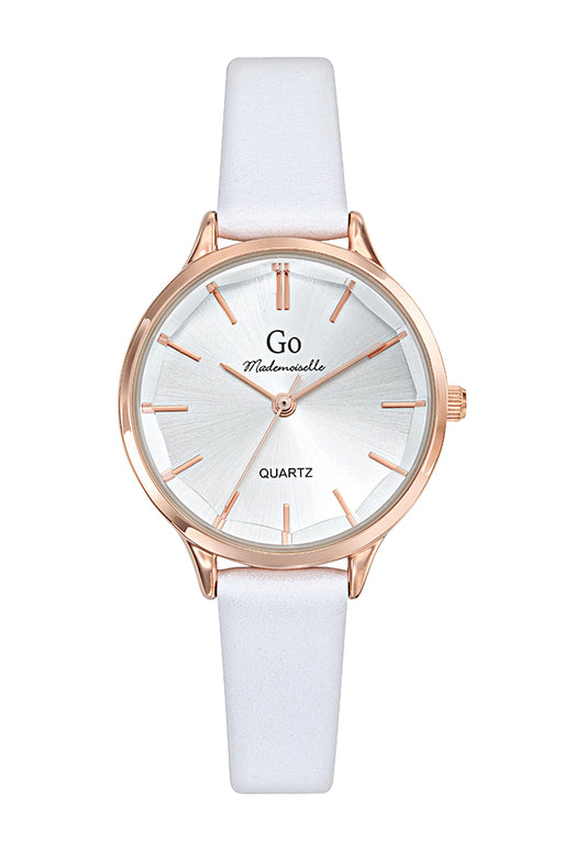 GO Girl Only 699486 White Leather Strap