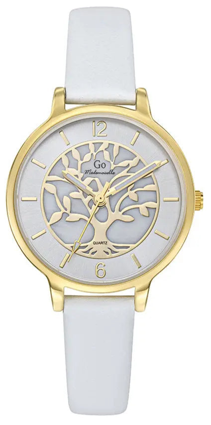 GO Girl Only 699524 White Leather Strap